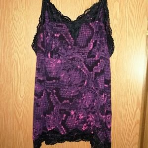Lane Bryant 26 28 Lace Trimmed Cami